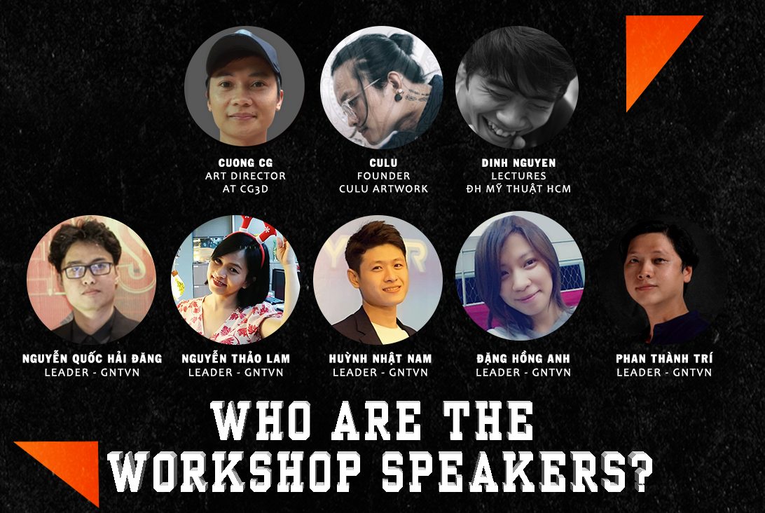 Speakers participating in the Workshop "How to study Fine Arts to make money"